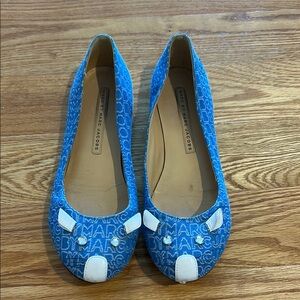 Marc by Marc Jacobs Patterned Blue  mouse Flats
